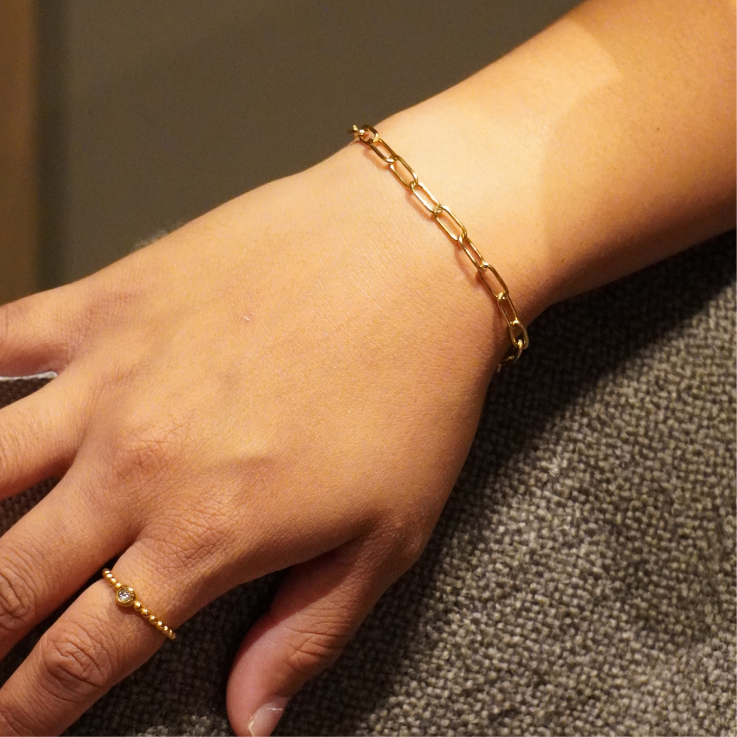 Mini Paper Clip Bracelet