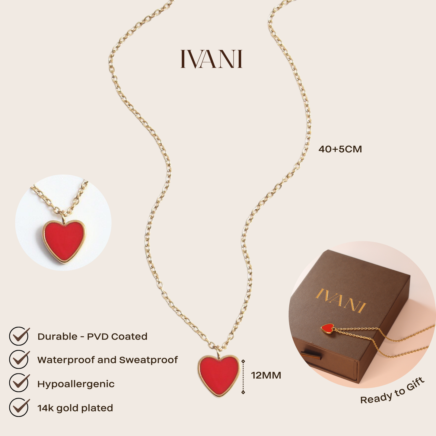 Red Heart Necklace