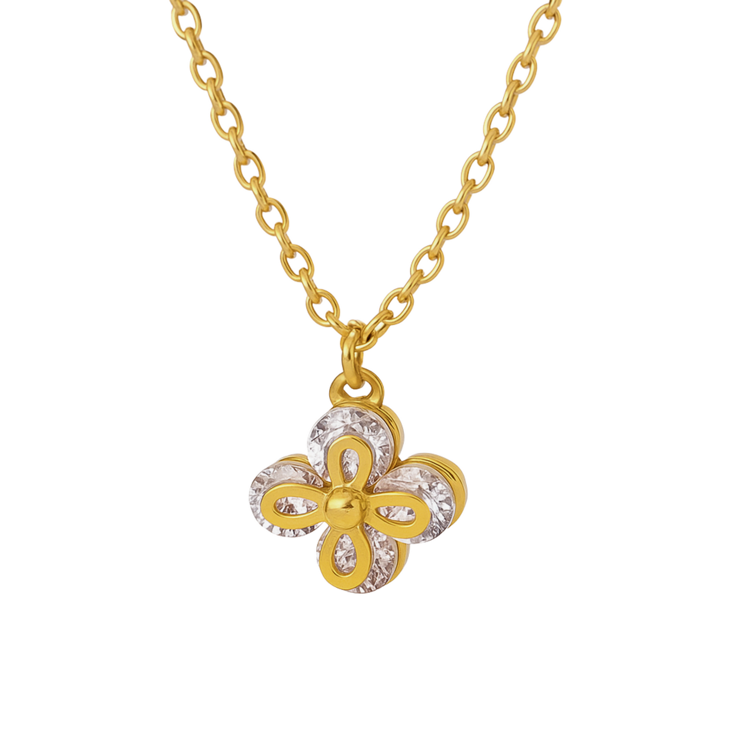 Layered flower necklace