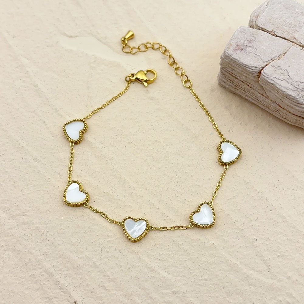 Heart Charm Bracelet