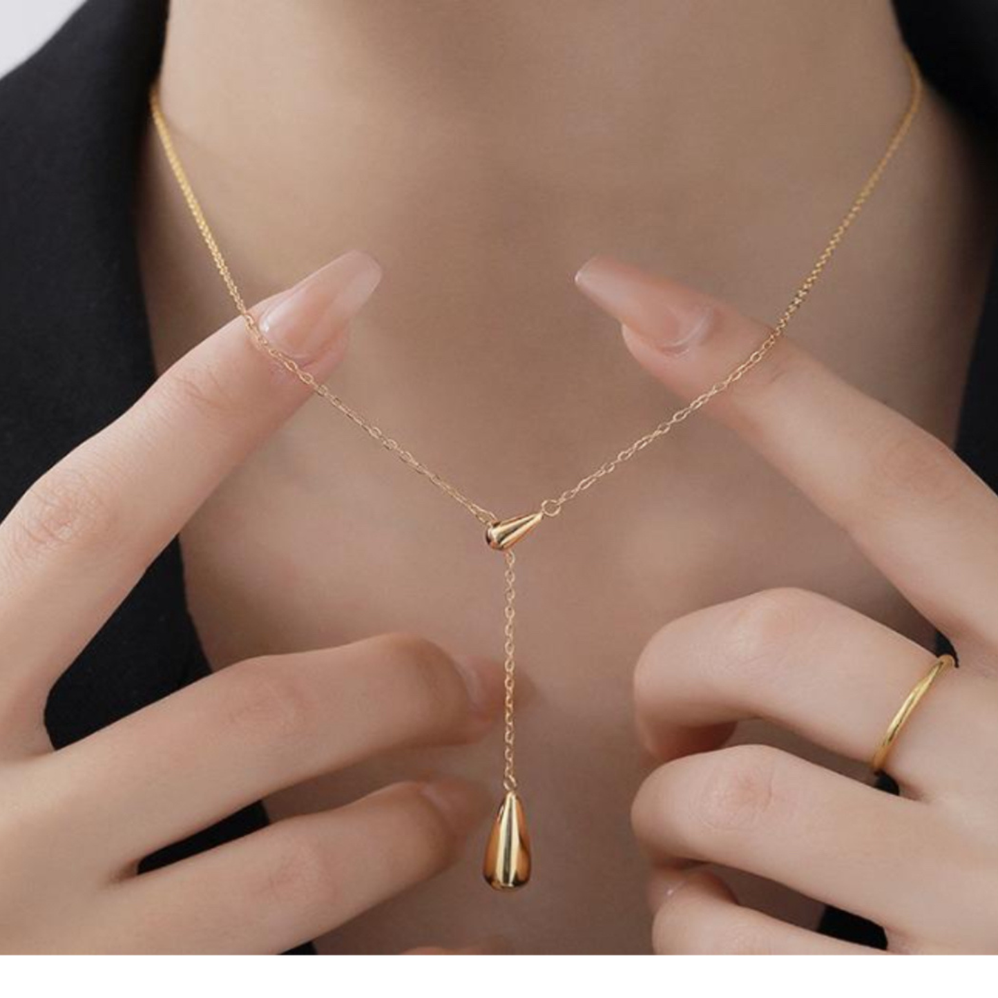 Lotus Drop Necklace