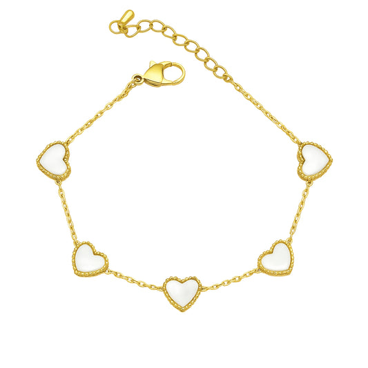 Heart Charm Bracelet