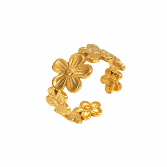 Flower Band Ring